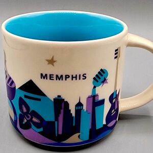 Retired Starbucks You Are Here Collection Memphis